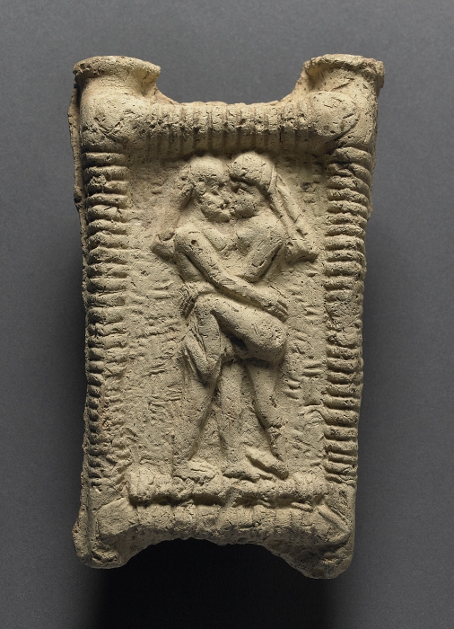 Babylonian couple in bed, Fired Clay, 1800BC