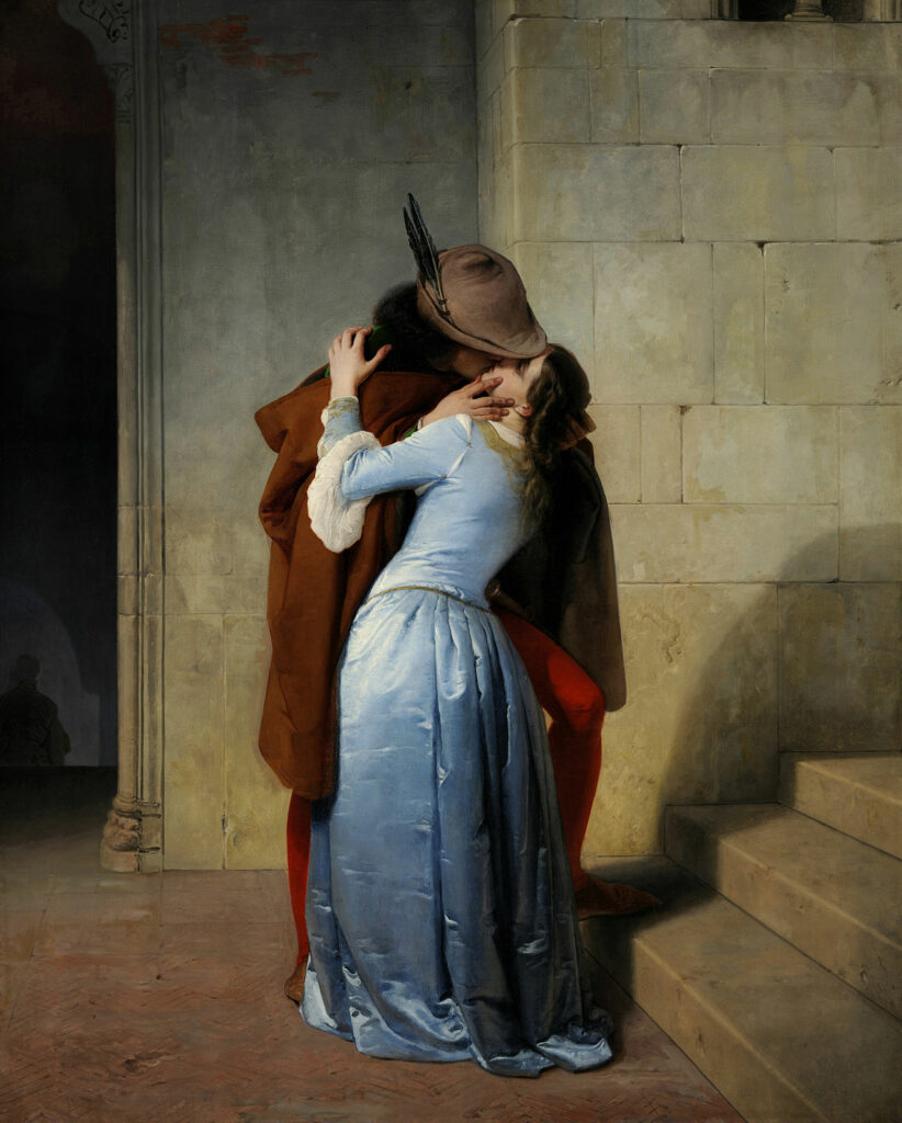 art nz Francesco Hayez, Il Bacio, 1859