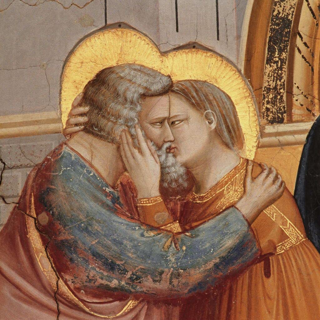 Giotto, Meeting at the golden gate, 1303-1306